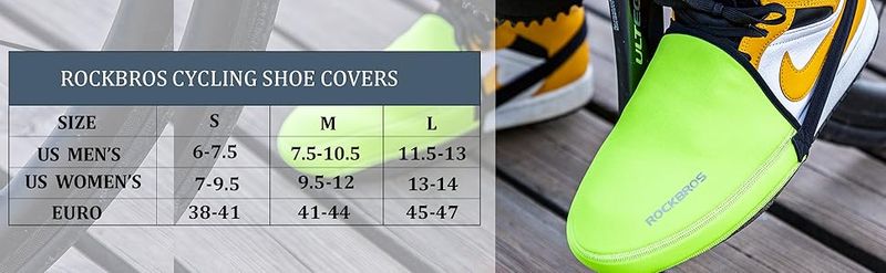 Couvre-chaussures de cyclisme ROCKBROS Couvre-chaussures thermiques Demi-couvre-chaussures S/L Neuf_voghion.com