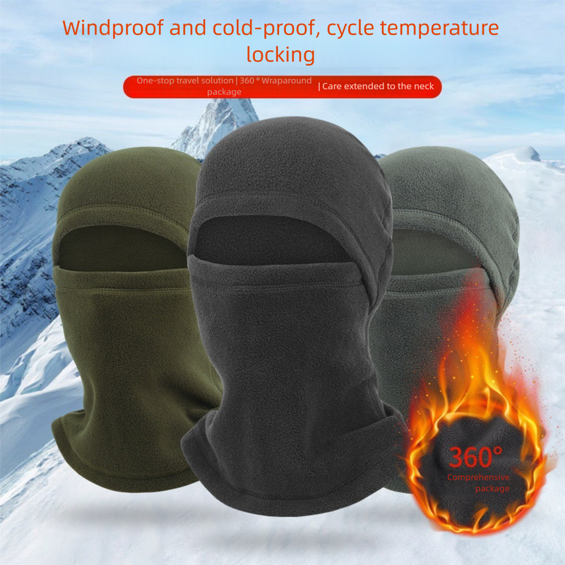 Winter Skimasker Warmer Geïntegreerde Muts Elektrische Fiets Nekbescherming Winddicht Koudebestendig Warme Hoofddeksel_voghion.com