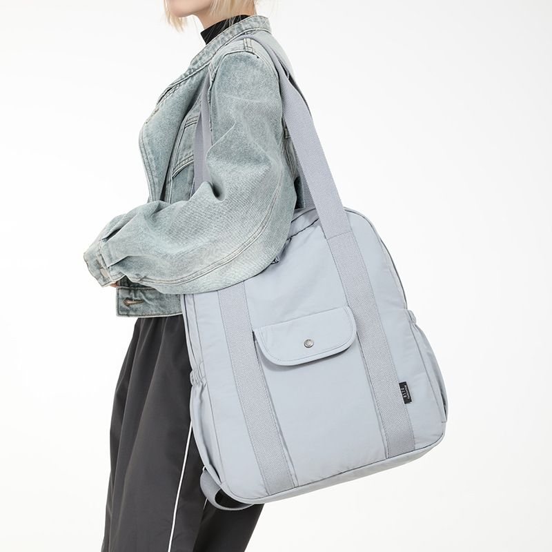 Urban Outing Fresh Schultertasche Damen Neue Mode Einfache Textur Student Pendler Rucksack_voghion.com