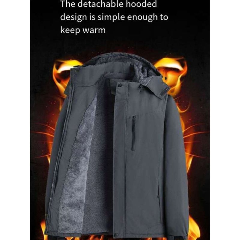 Semir Group GLM autunno inverno viaggio all'aperto antivento impermeabile assalto con spesso pile e caldo cotone bloccante_voghion.com