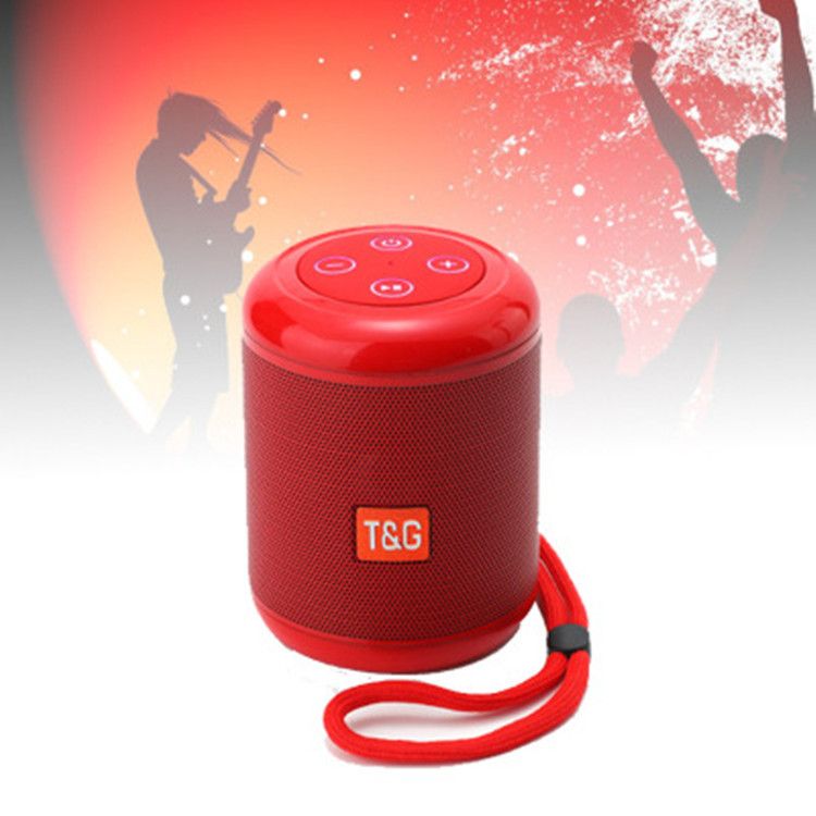 TG519 Tessuto Bluetooth Esterno Portatile TWS Couplet Card FM Subwoofer Regalo Creativo Mini Altoparlante Durata Aggiornamento_voghion.com