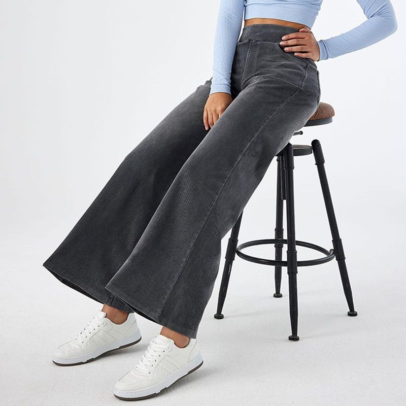 Women's Clothing New Denim Wide Leg Pants For Women High Waist Slimming Multi Pocket Straight Loose Cat Whisker Horse_voghion.com