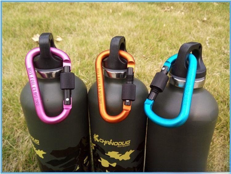Outdoor Multifunctional Carabiner Hook Quickdraw D-shaped Aluminum Alloy Keychain Backpack Water Bottle Security Buckle_voghion.com