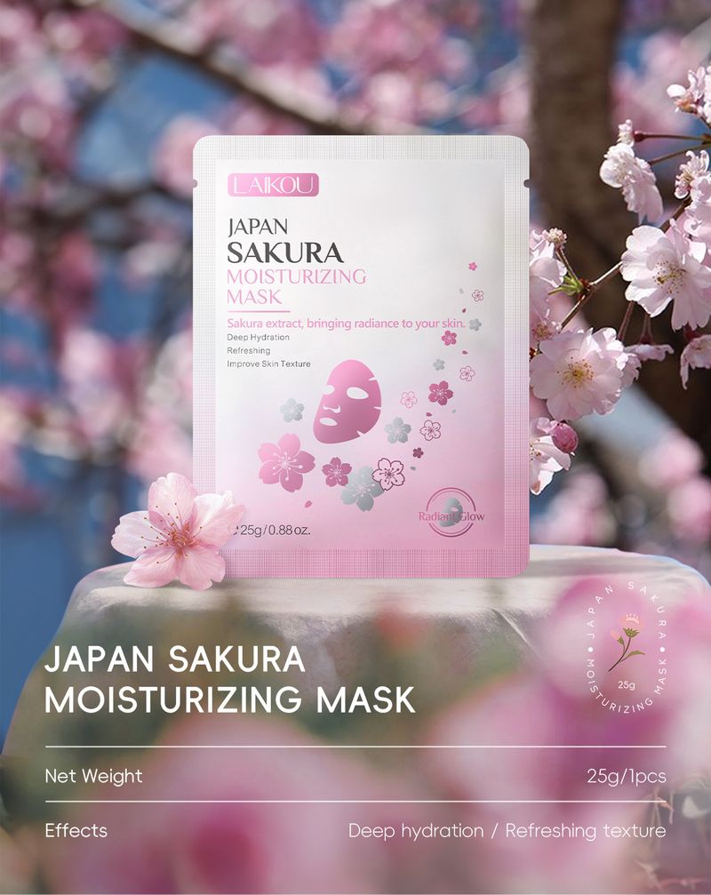 LAIKOU Sakura Moisturizing Mask 25g*10pcs Hydrating Moisturizing Boxed_voghion.com