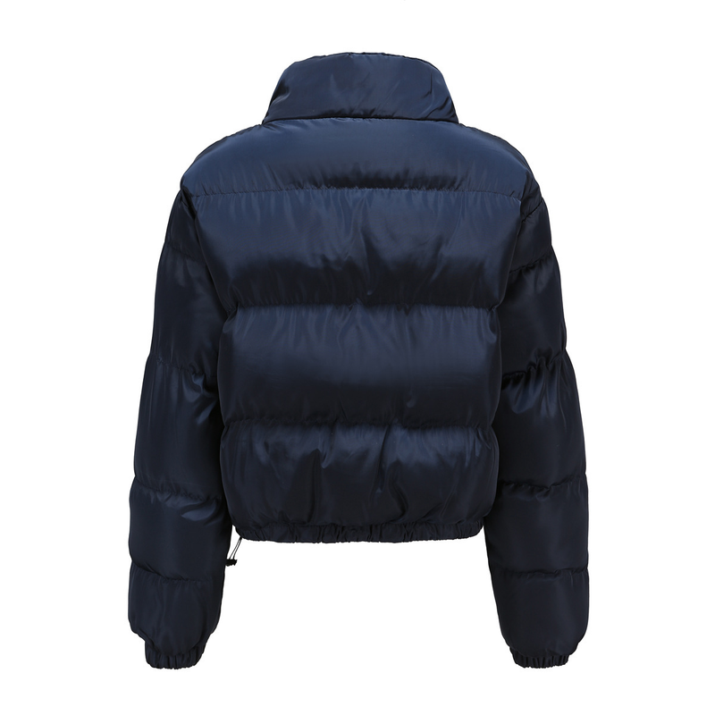 Women's high-necked warm and loose casual cotton-padded jacket women_voghion.com