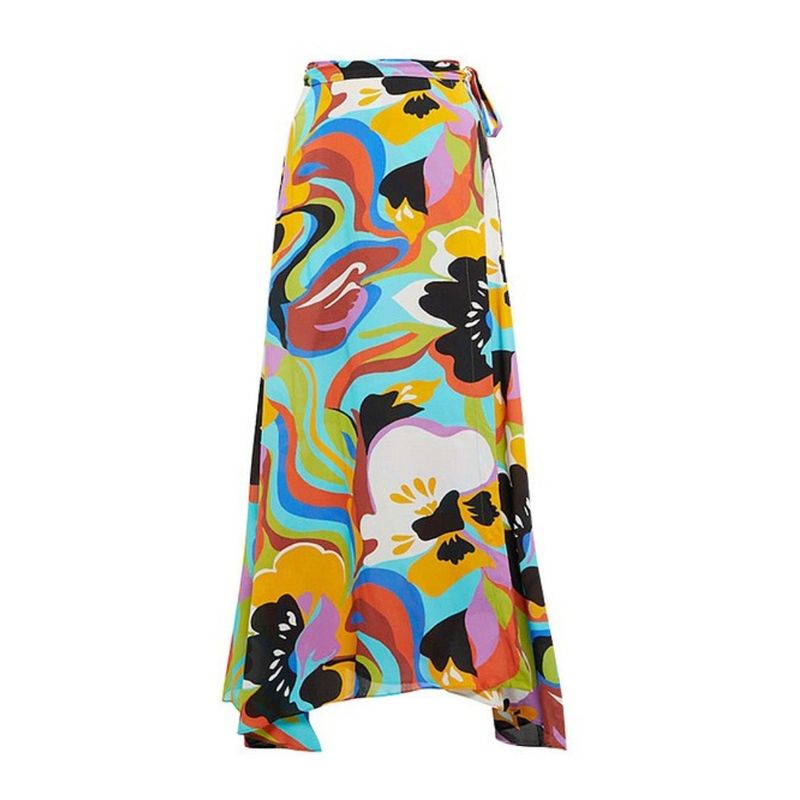 Ensemble bikini sexy à décolleté en V profond pour femme - Maillot de bain à imprimé floral pour la plage et la piscine_voghion.com