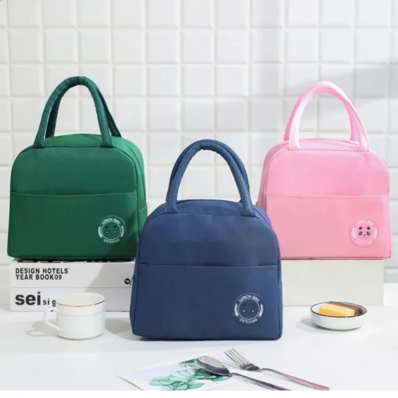 Portable Lunch Bag Waterproof Thermal Insulated Box Bento Pouch Dinner Insulation Student Thickened Cute 250318l_voghion.com