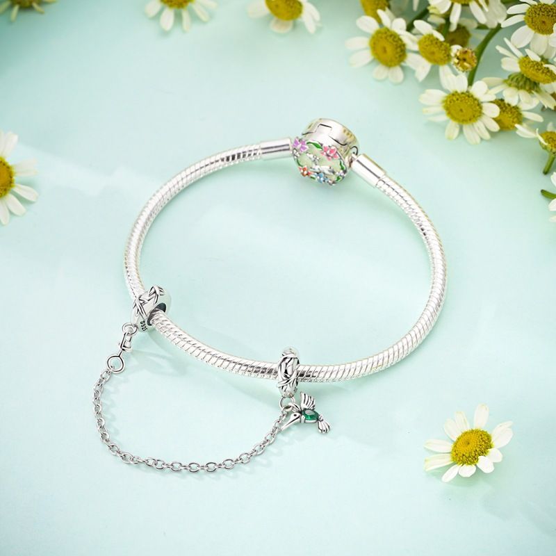 Gioielli da donna in argento Sterling 925, catena di sicurezza con stella, luna, piuma, catena di posizionamento dell'amore, accessori per gioielli fai da te, bracciale_voghion.com