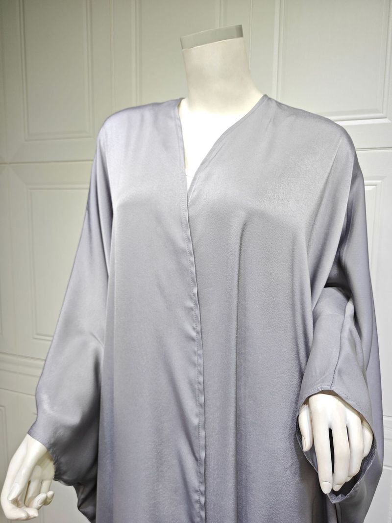 Damenbekleidung Abaya Muslim Bescheidener Mantel Mode Weich Geschmiedet Fledermausärmel Robe Damenbekleidung_voghion.com