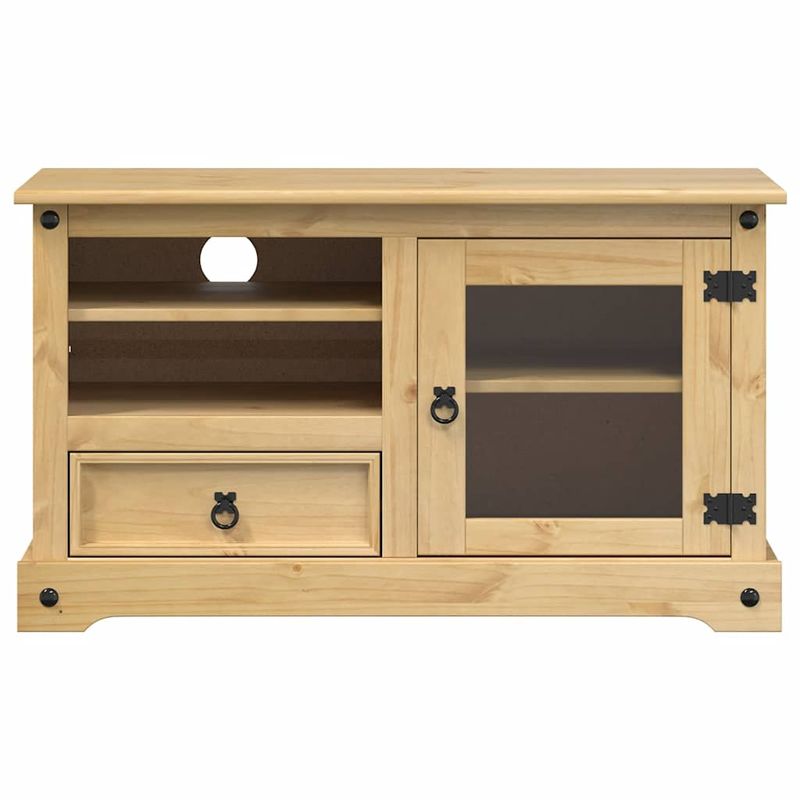 TV-Schrank Corona 100x45x58 cm Massivholz Kiefer_voghion.com
