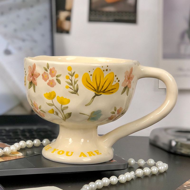 Keramikbecher Kaffeetasse mit großem Fassungsvermögen Wasserbecher für Paare_voghion.com