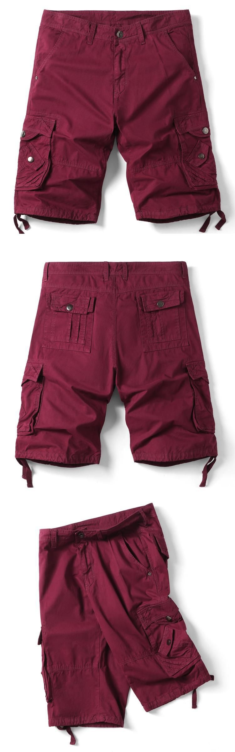 Calças masculinas 5 pontos, moda verão, 5 pontos, multibolsas, hip hop, skate, soltas, camufladas, calças 5 pontos_voghion.com