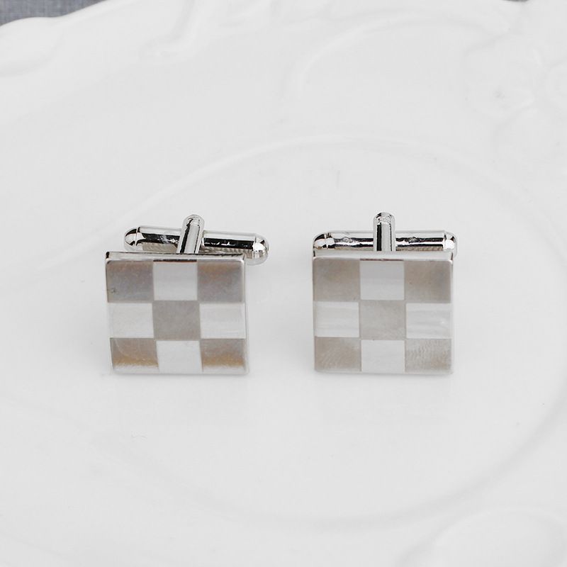 Beliebte zubehör, heißer verkauf, gestreiften plaid laser manschettenknöpfe, modische männer_voghion.com