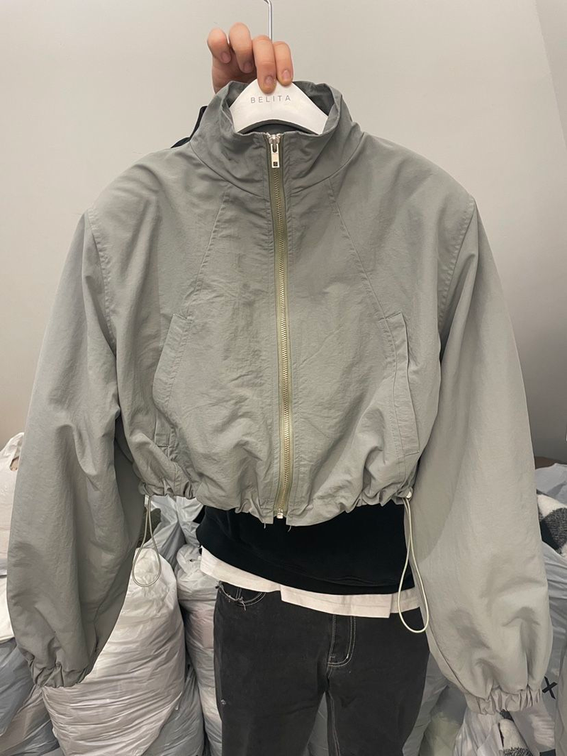 Deeptown Gorpcore Vintage Kurzjacke Damen Haruku Fashion Oversize Short Track UV-blockierende Jacke Windjacke_voghion.com