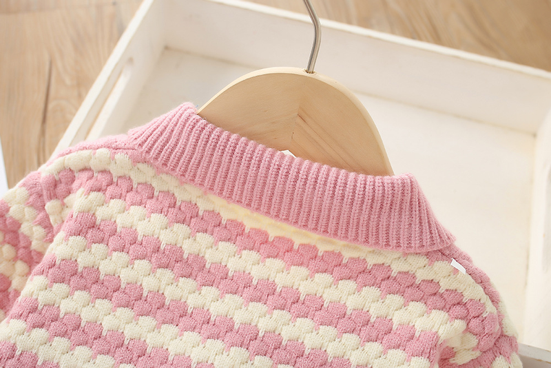 Mädchenpullover 2023 neue Herbst-/Winter-Kinderjacke Strickoberteil kurzer Prinzessinnenrock zweiteiliges Set_voghion.com