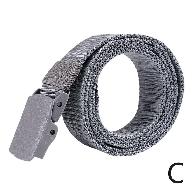 HOT Braided Nylon Canvas Outdoor Hunting Tactical Braid Belts For Men Women Jeans Solid Color Trouser Belt Adjustable Waist_voghion.com