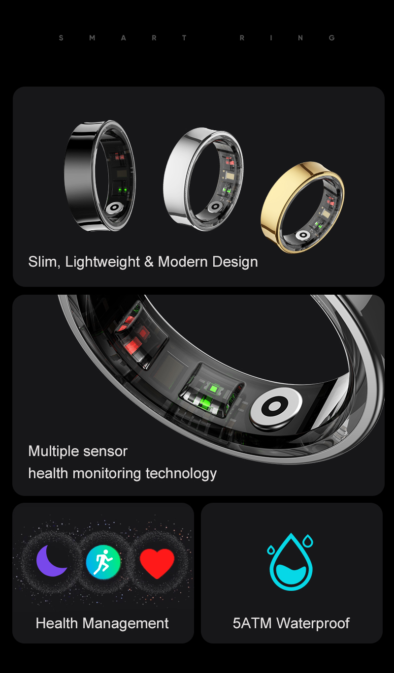 Smart Fitness Tracker - Lépés-, távolság- és kalóriaszámláló alvásfigyeléssel - Vezeték nélküli kapcsolat, USB-töltés, iPhone és Android készülékekhez_voghion.com