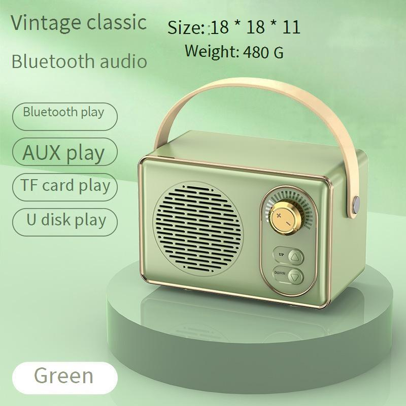 Tragbare Lautsprecher Retro Mini Bluetooth Lautsprecher USB Mini Outdoor Tragbare U Disk TF Karte Hohe Qualität Mit FM Kreative Kleine Lautsprecher_voghion.com