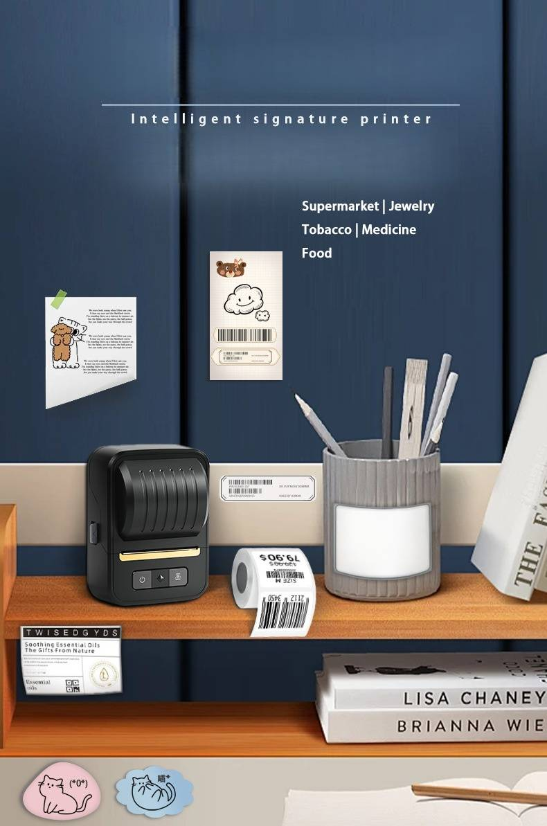 N20 Commercial Bluetooth Thermal Label Printer For Mobile & PC - Portable, Wireless, Compact Design For Small Businesses & Home Use_voghion.com