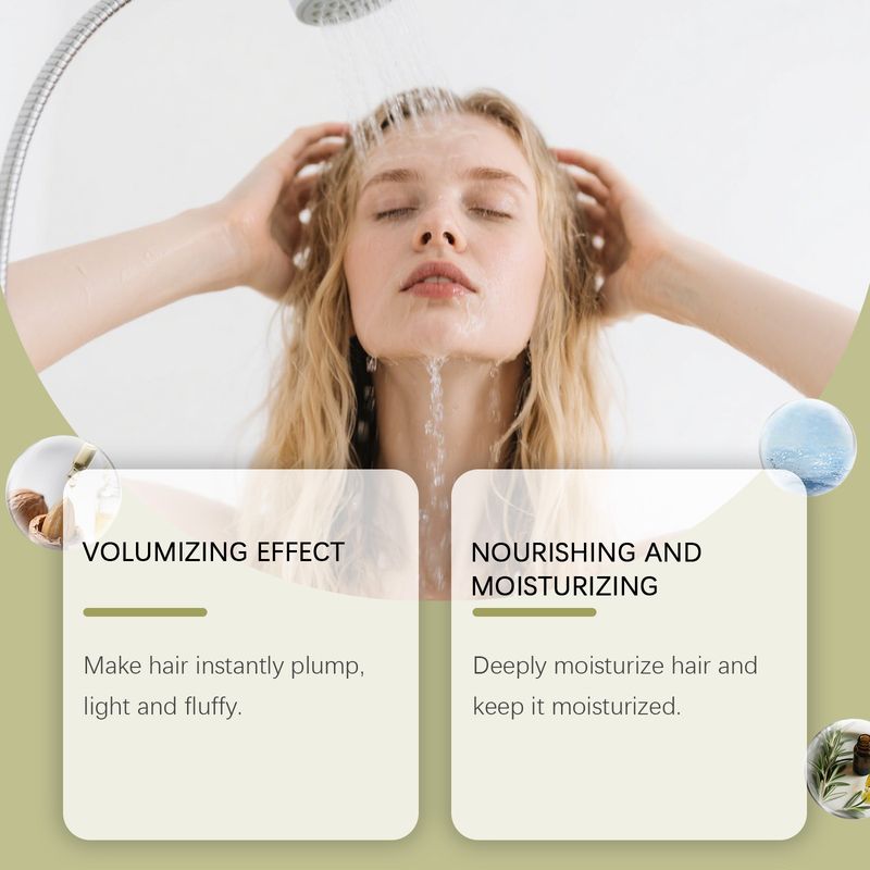 Shampoo al rosmarino HOEGOA, delicato, nutriente, liscio, rinfrescante, adatto per la cura quotidiana._voghion.com