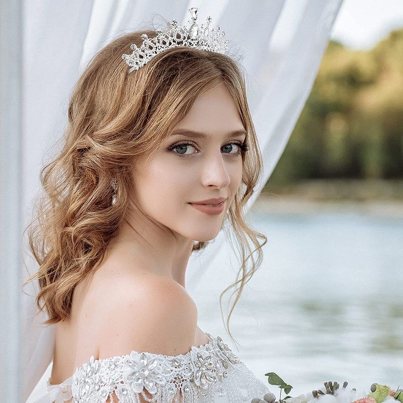 Coiffe de mariée anniversaire couronne de cristal de diamant_voghion.com