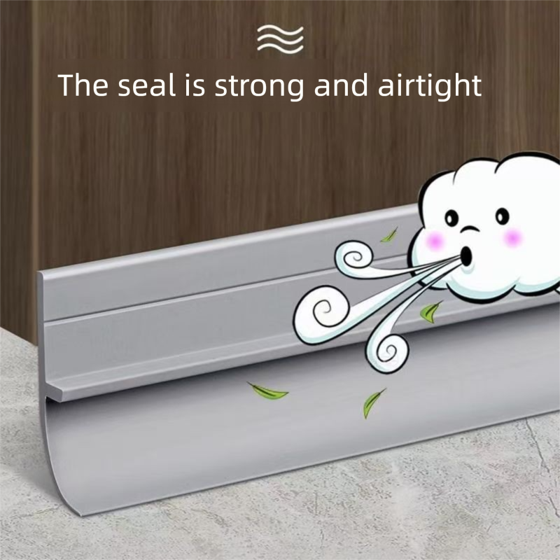 Self-Adhesive Glass Door Seal Strip, Soundproof Bottom Draft Blocker For Bedroom Window Gap Insulation_voghion.com