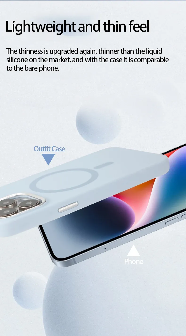 Per Magsafe Liquid Silicone Case per iPhone 16 15 13 12 14 Pro Max Plus Fotocamera Protettiva Wireless Charging Magnetica Cover Posteriore_voghion.com