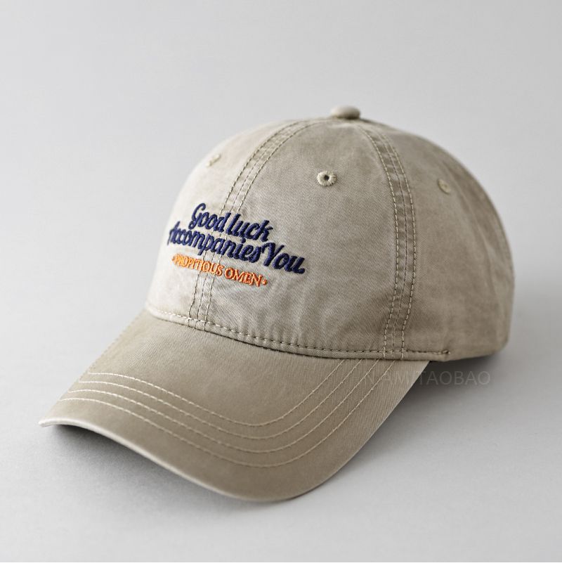 Nuovo berretto da baseball con ricamo retrò, lavato e consumato, cappello da sole casual e versatile per uomini e donne_voghion.com