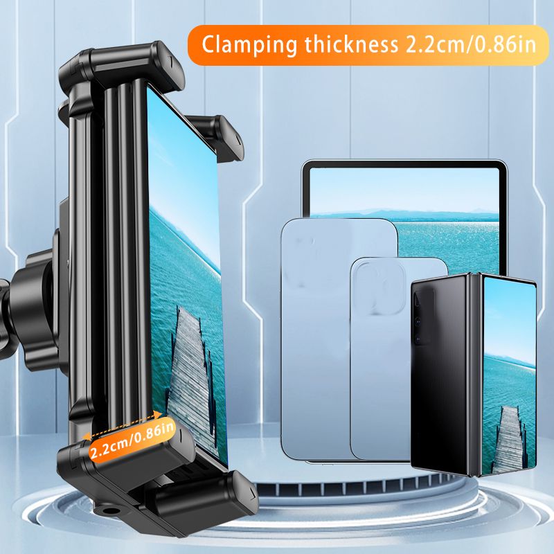 Mount, 360° Rotation Tablet Holder Stand, Sturdy Base, Kitchen Wall Mount Compatible With IPad/iPhone/All 4.7-15 Inch_voghion.com