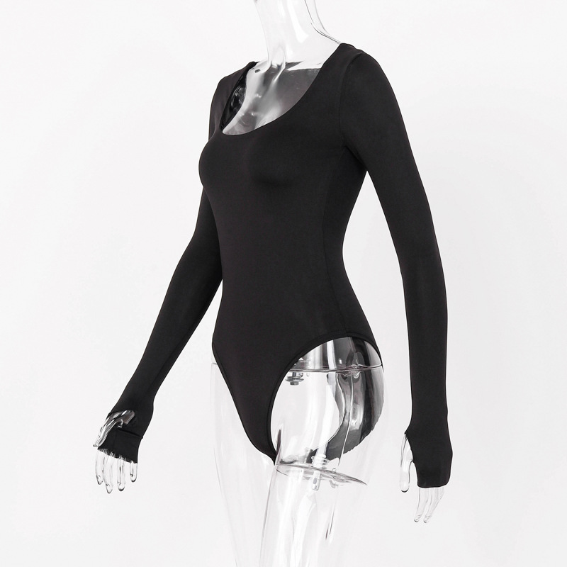 Herfst va va voom damesjumpsuit met lange mouwen, slanke jumpsuit._voghion.com