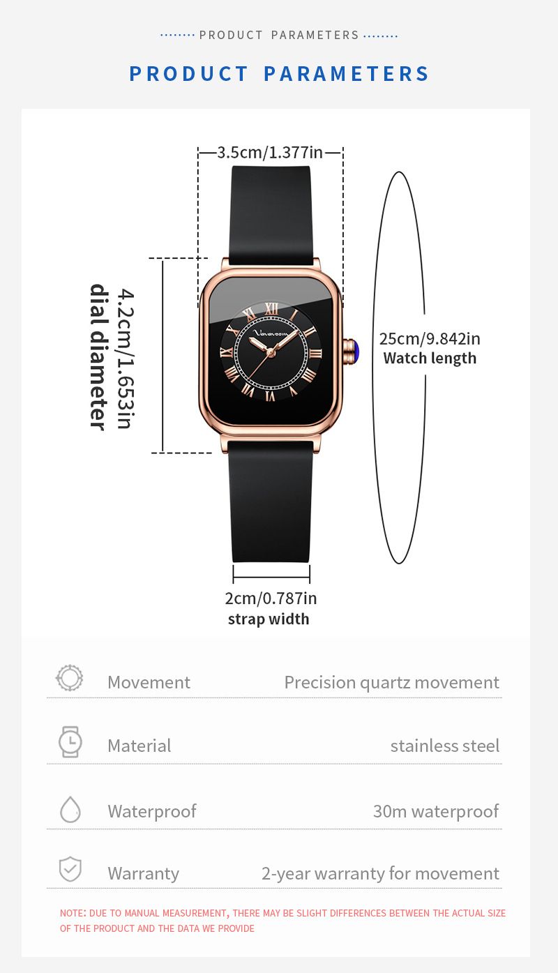 New Style Women's Watch Business Casual Waterproof Silicone Strap Quartz Watch Temperament Women's Watch_voghion.com