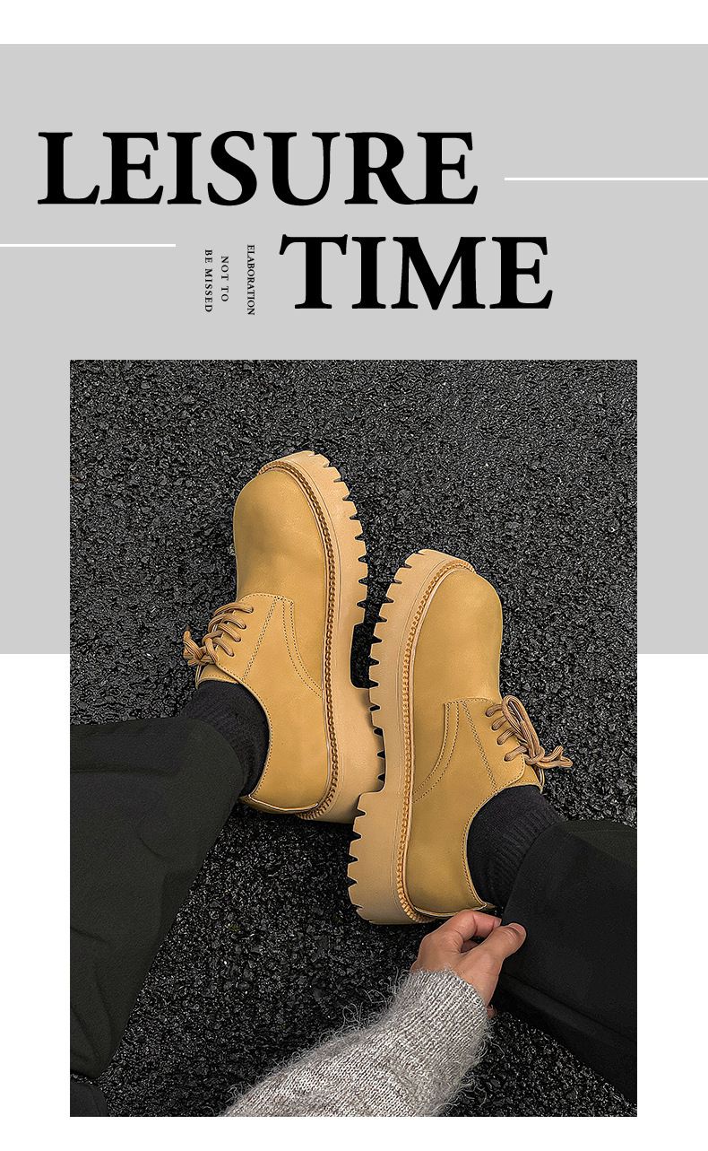 Scarpe Derby da uomo Buffny - Oxford formali traspiranti con suola spessa e rialzo in altezza - Scarpe in pelle marrone per matrimonio e ufficio_voghion.com