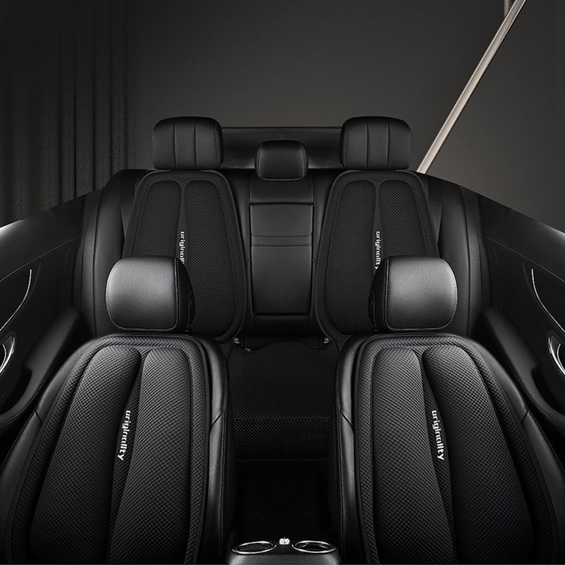 Auto Atmungsaktive Kissen Verdicken Universal Weiche Rutschfeste Sitz Abdeckung Auto Ice Silk Matten Pad Komplette Set_voghion.com