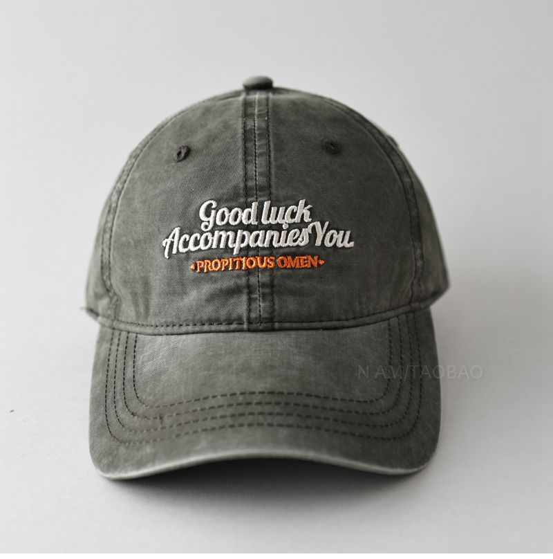Nuovo berretto da baseball con ricamo retrò, lavato e consumato, cappello da sole casual e versatile per uomini e donne_voghion.com