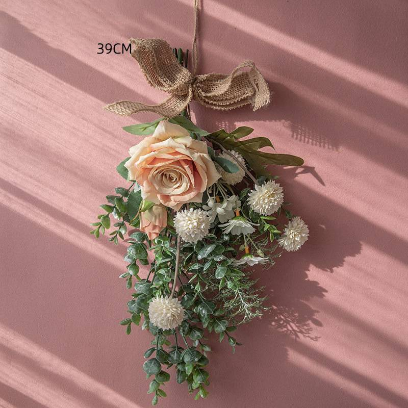 Hjemmedekorasjon Sørlandsk rose Løvetann veggdekorasjon Veggdekorasjon Simulering blomst Håndholdt bukett blomsterveggdekorasjon_voghion.com