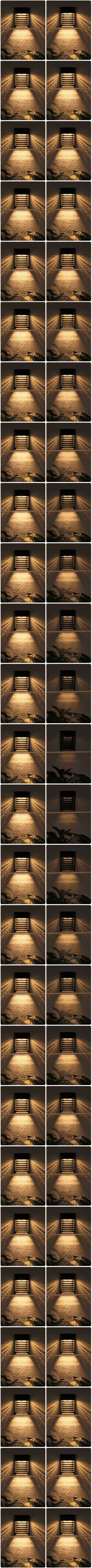 Solar Wall Light With Auto Dusk Sensor, 0.25W IPX4 Waterproof LED Light For Stairs, Fence & Balcony, Breathing Mode, Stair Edge Lighting_voghion.com