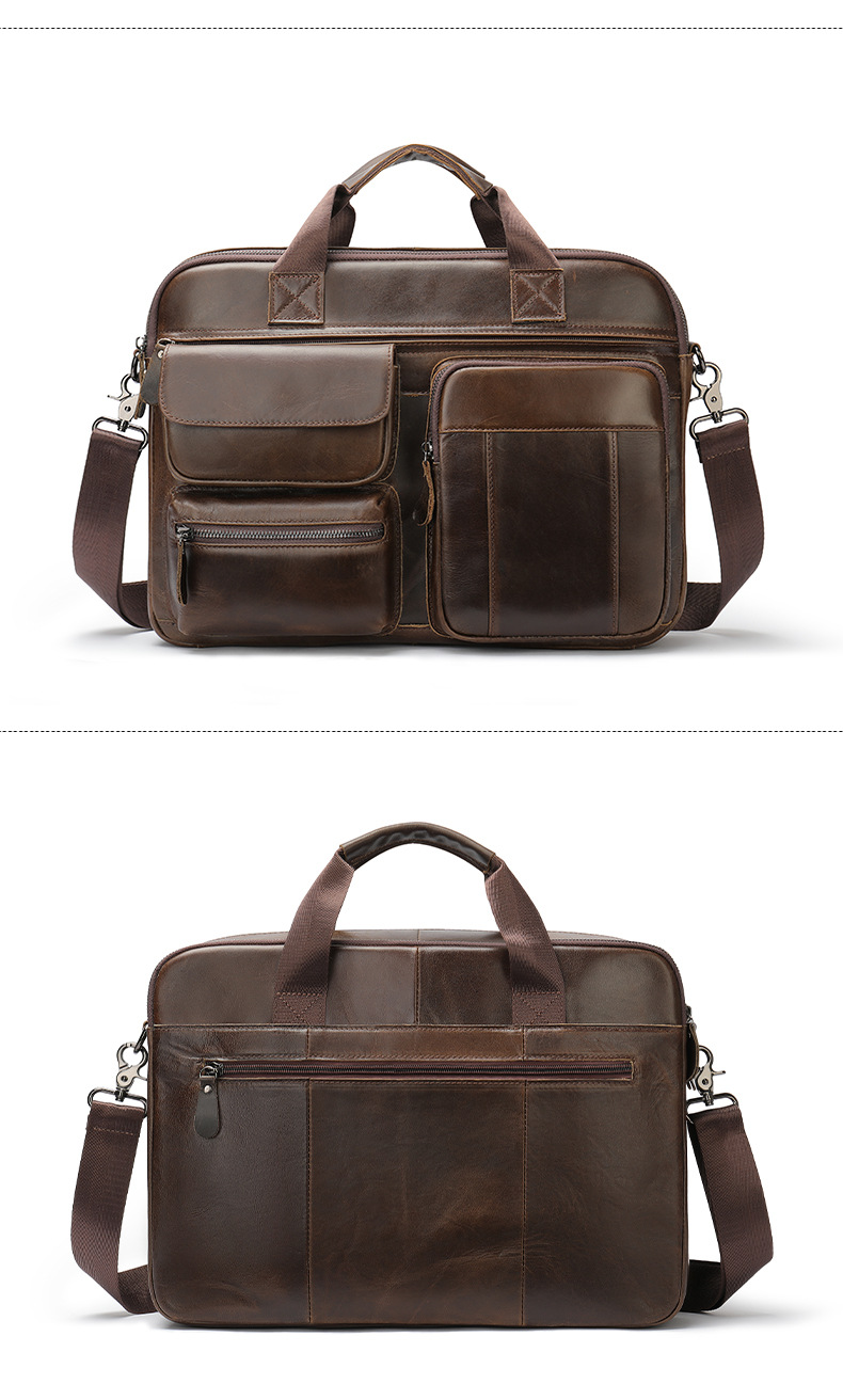 Maletín de hombre de alta gama, bolso de mano, bolso para ordenador de gran capacidad de piel de vacuno, bolso de hombro y tendencia en bolsos para hombre._voghion.com