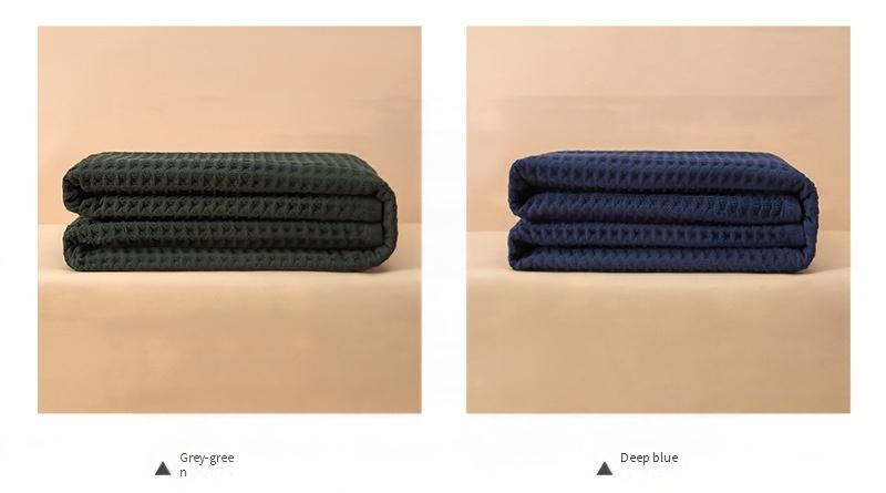 Waffle Weave Cotton Bath Towel - Large 70x140cm Ultra Soft & Highly Absorbent (Honeycomb Texture Quick-Dry Luxury Hotel Grade)_voghion.com