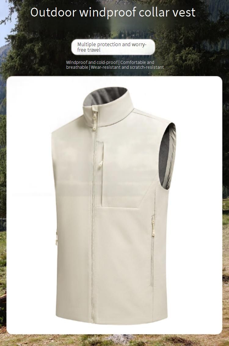 Men’s Softshell Vest – Waterproof Windproof Workout Sleeveless Jacket For Running & Outdoor (M-8XL)_voghion.com