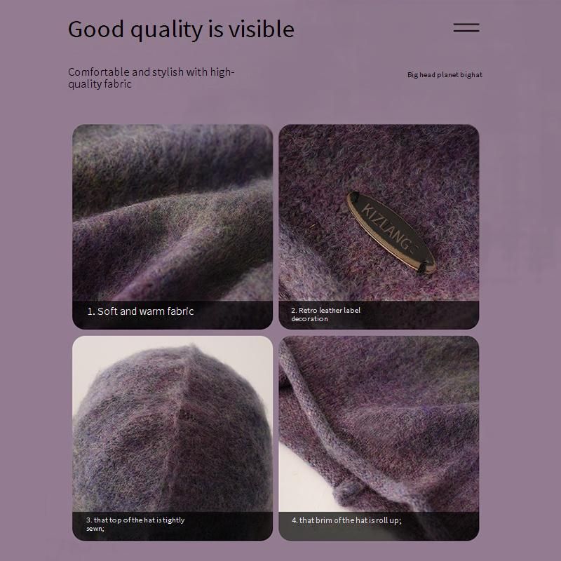 Women's Hats Autumn And Winter Warm Mountain Hat With Ear Protection Caps Small Outdoor Mountaineering Hat_voghion.com