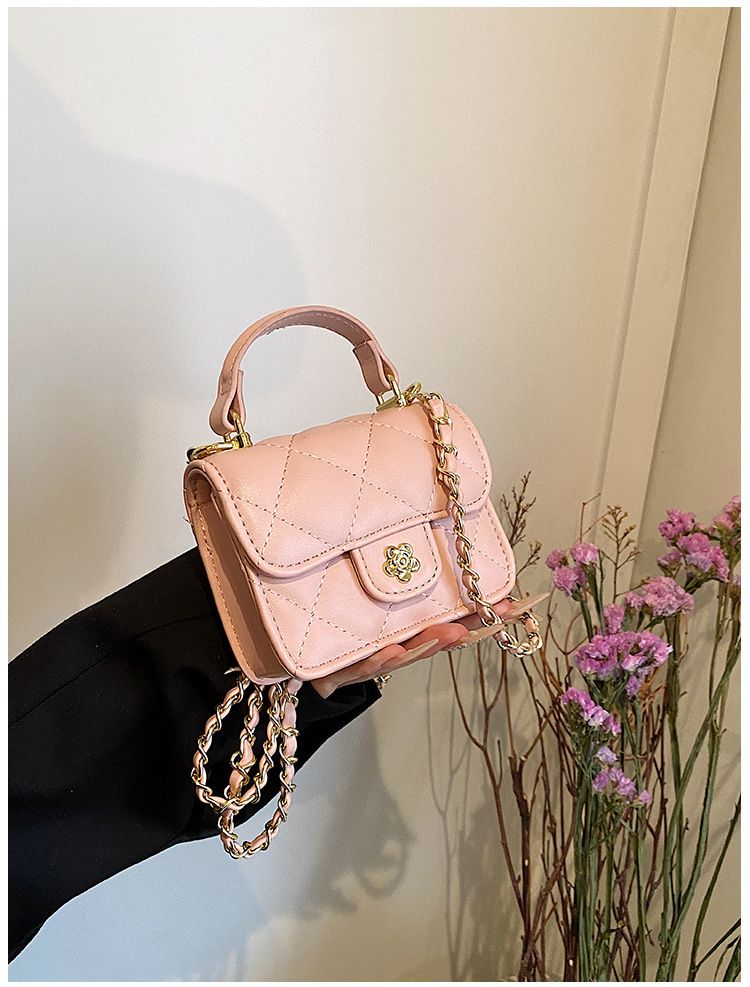 2024. aasta kevad, uus väike aromaatne stiil, mood mini laste vanematele mõeldud aksessuaarid käeshoitav kett Crossbody kott_voghion.com