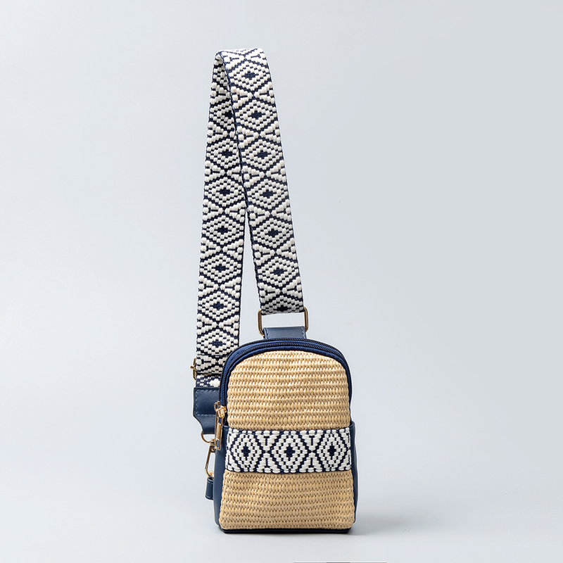 ENSPT Borsa a tracolla in paglia PP intrecciata a mano da donna, design di nicchia_voghion.com