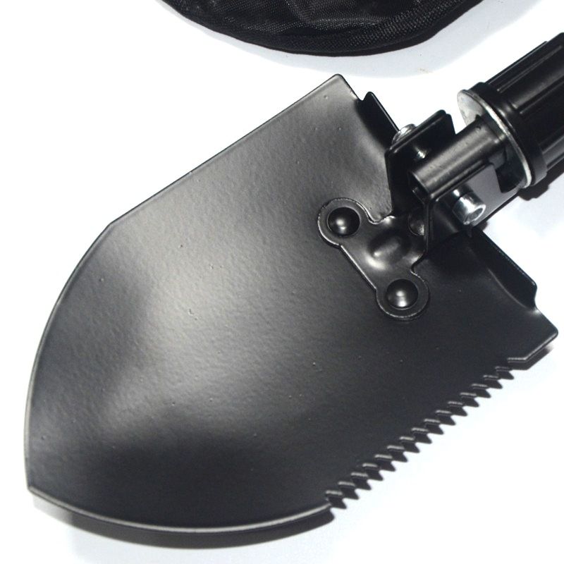 Multi-Function Folding Military Shovel With Oxford Carry Bag – Compact, Durable & Portable For Camping, Hiking & Survival_voghion.com
