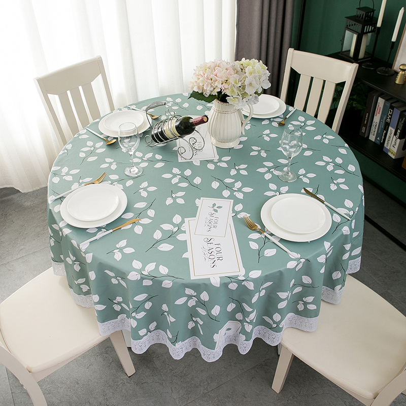 Tovaglia impermeabile, resistente all'olio e senza lavaggio Tovaglia Rotonda Piccola tovaglia in PVC per la casa fresca Tavolo da tè Nuovo stile cinese per tavolo in tessuto Art_voghion.com
