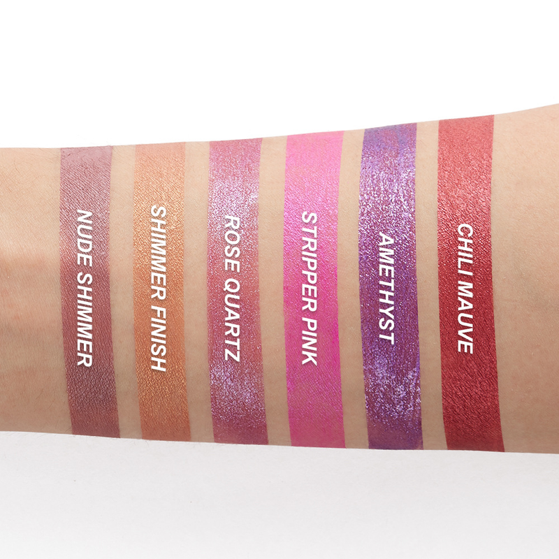 Σετ 12 τεμαχίων Glitter Shimmer Lip Lipstick Σετ 12 τεμαχίων με λαμπερά, αδιάβροχα και πολύχρωμα lip gloss_voghion.com
