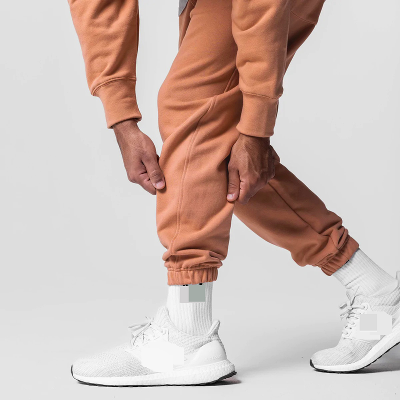 Pantalon de jogging en coton pour homme – Coupe ample, idéal pour la course à pied et le basket-ball (poignets élastiques respirants, grande taille disponible)_voghion.com
