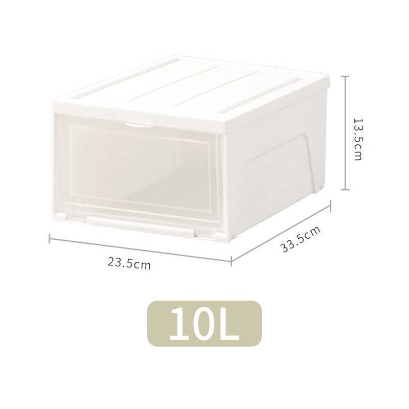 Boîte de rangement à chaussures empilable ClearView avec couvercle – Organiseur à chaussures transparent peu encombrant pour placard, salon et entrée_voghion.com