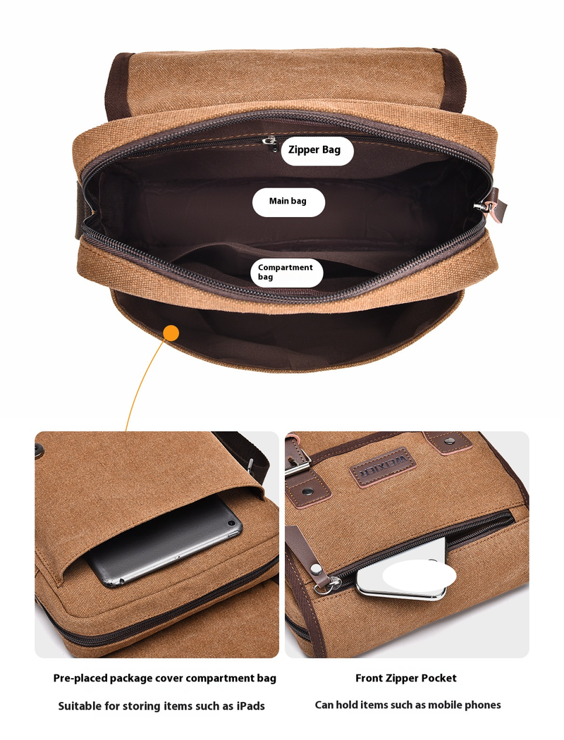 Borsa a tracolla da uomo in tela, borsa a tracolla da uomo di alta qualità, borsa casual di grande capacità, zaino da uomo_voghion.com