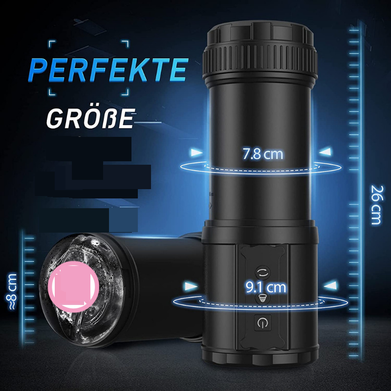 Masturbatore maschile completamente automatico con tazza per aeromobili, vero giocattolo sessuale elettrico rotante telescopico_voghion.com