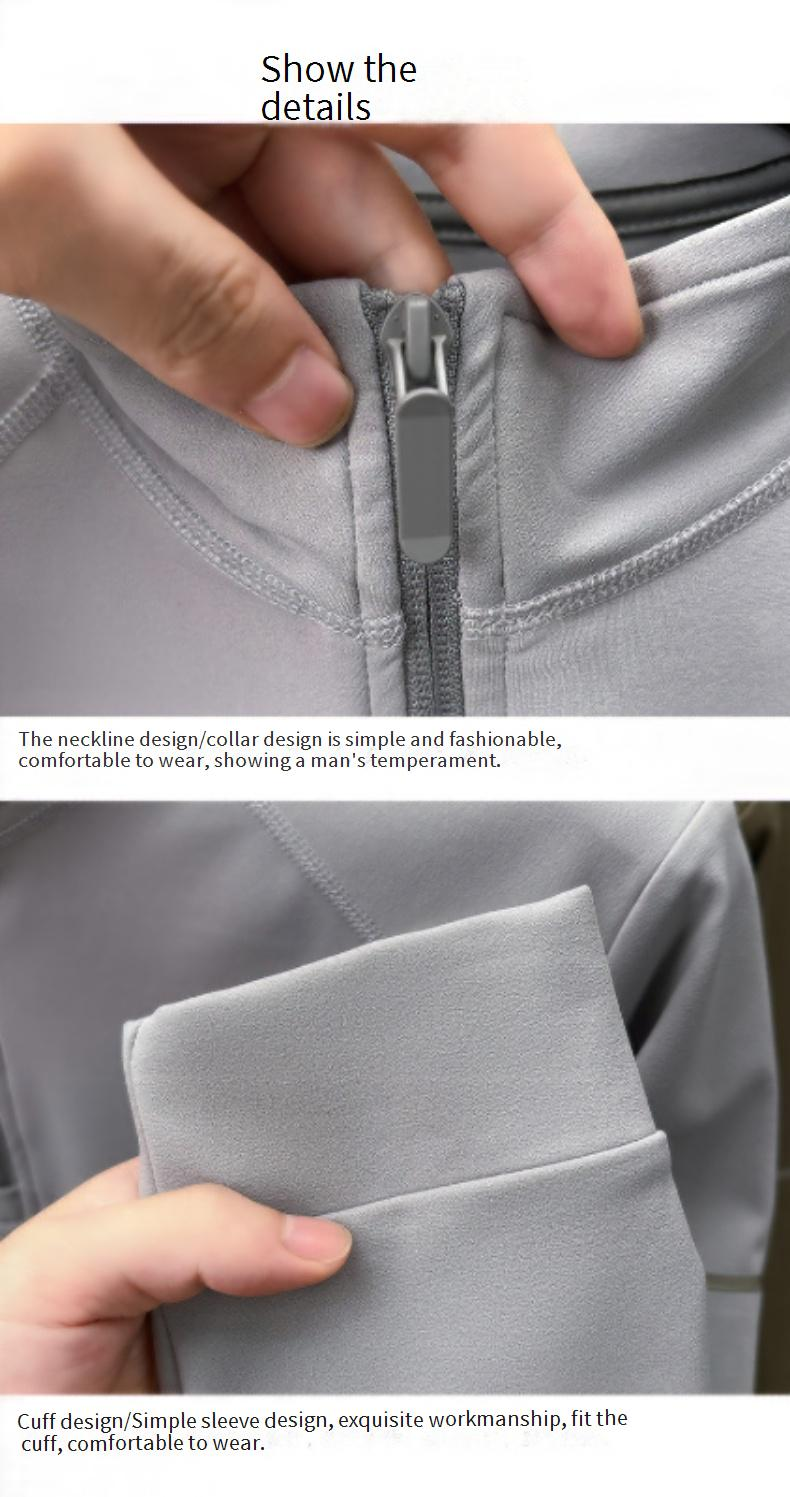 Herren-Sweatshirt mit halbem Reißverschluss und Stehkragen – Verdickter, bequemer Langarmpullover für die Freizeit_voghion.com
